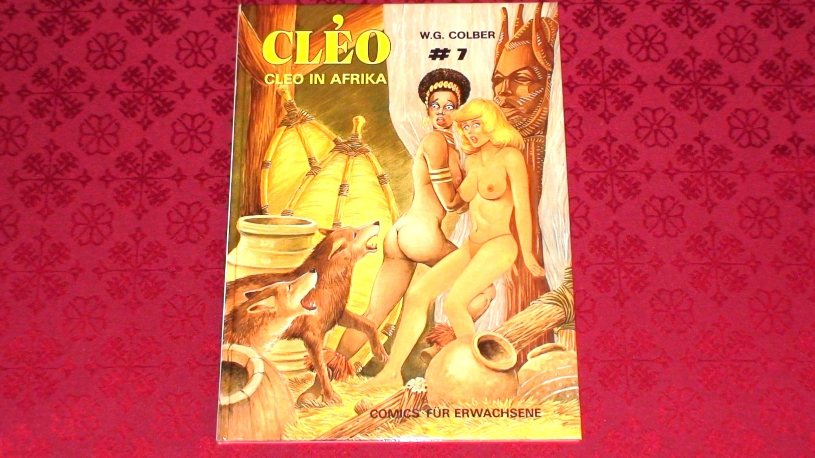 Cleo 7 Cleo in Africa - W. G. Colber (edizione copertina rigida, tedesco) VALORE DA COLLEZIONE