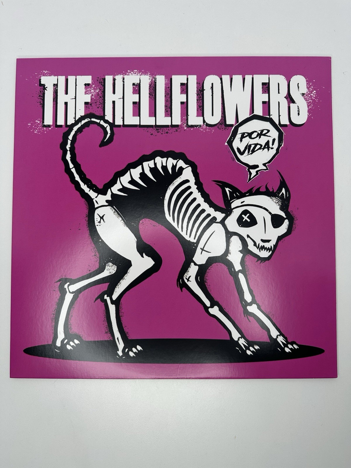 The Hellflowers Por Vida LP Pink Color Vinyl Punk Rock Die Laughing DLR1523