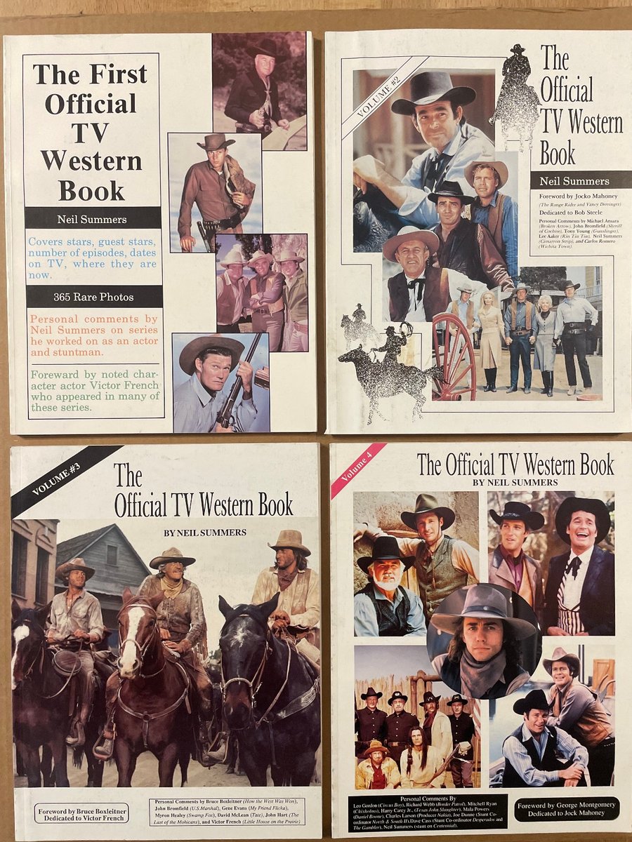 Neil Summers : The Official TV Western Book - Complet en 4 volumes - En anglais