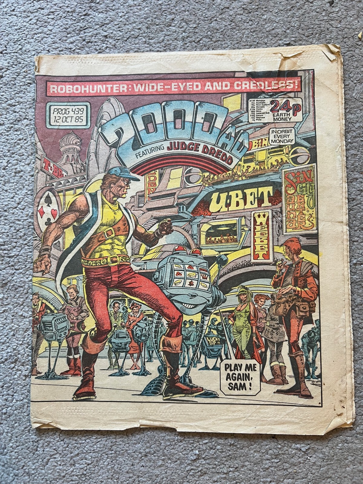 2000AD Comic Prog #439 October 12th 1985
