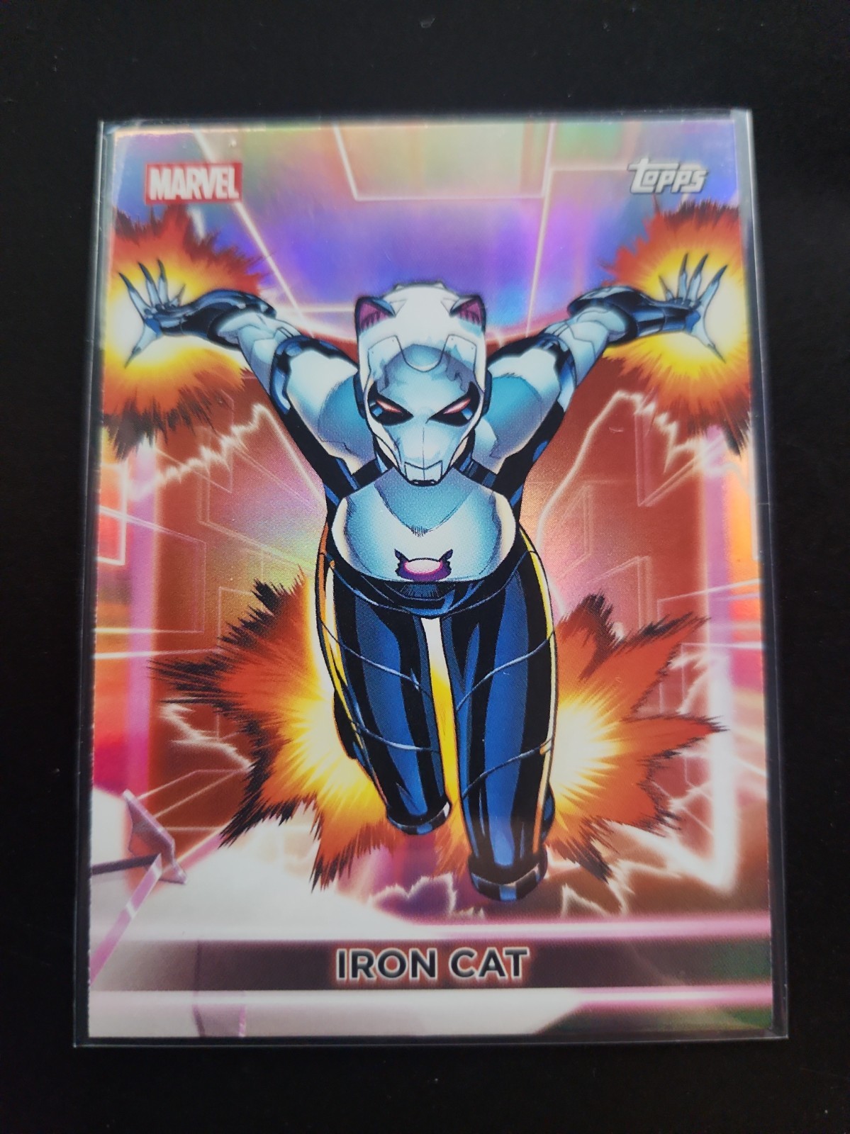 2026 Topps Marvel Neon Iron Cat #98 Refractor Foil