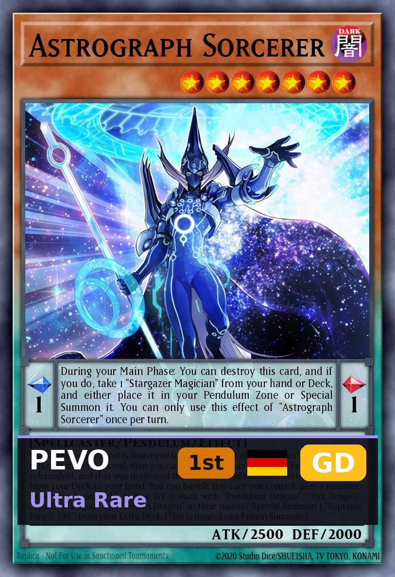 Mago Astrografico PEVO-001 1° Edizione GD DE Yu-Gi-Oh