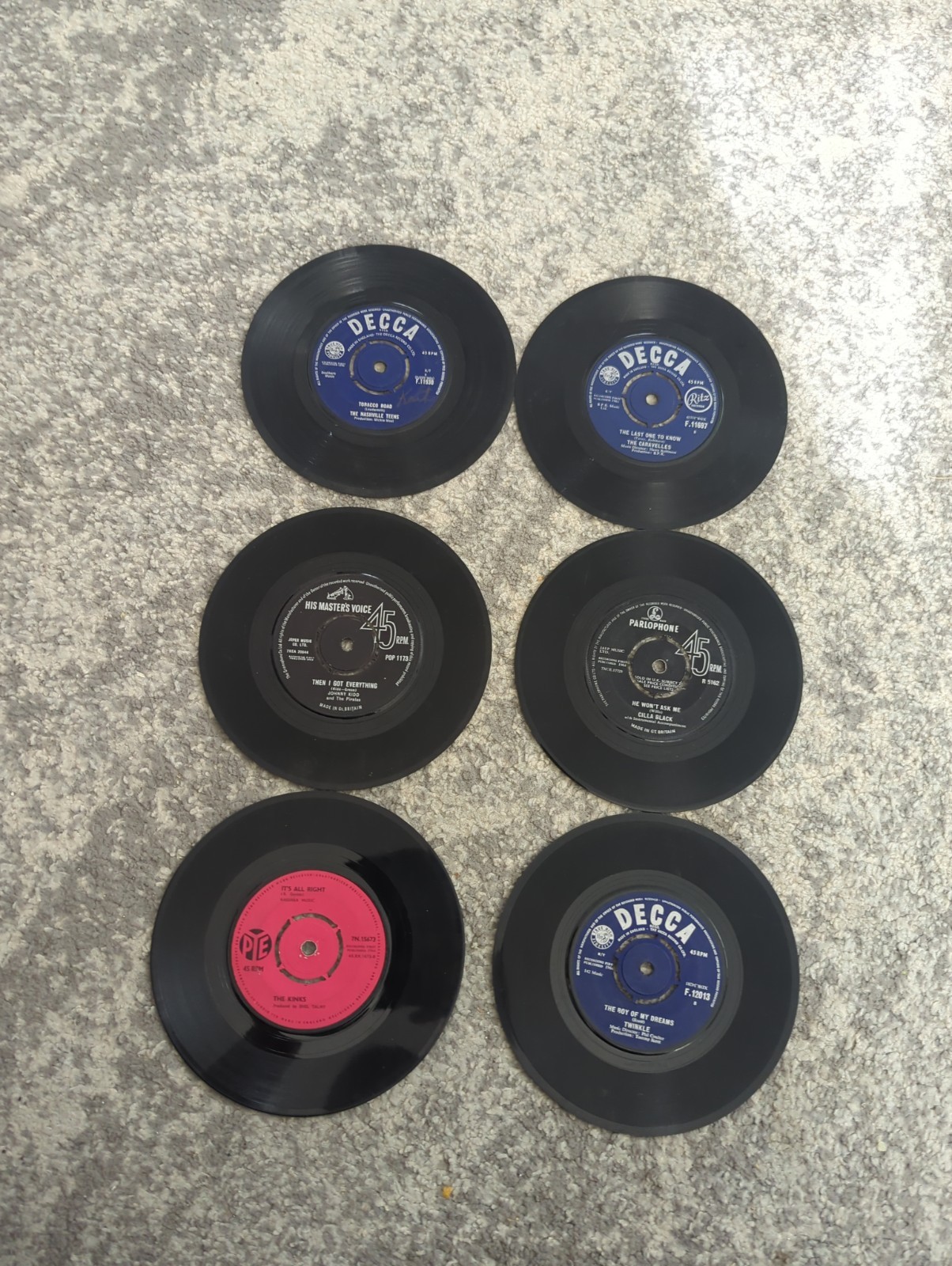 Lot Of 6 UK 1960s 45s