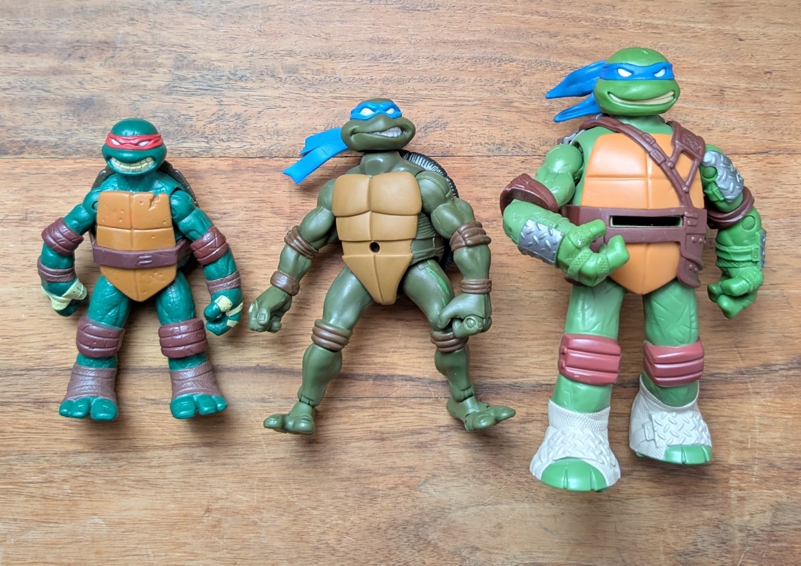 Figurine Tartarughe Ninja Mutanti Adolescenti 2003-2012 TMNT Leonardo + Raffaello