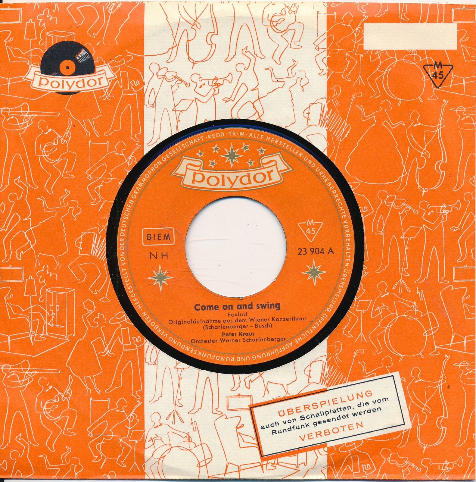 Come On And Sing - Peter Kraus - Polydor 23904 - FLC - Single 7" Vinyl 225/21
