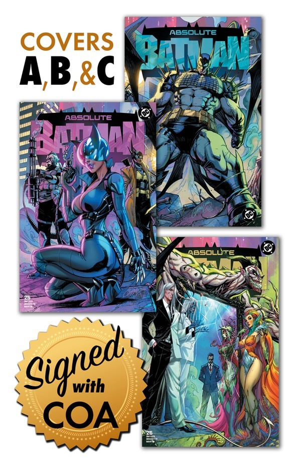 ABSOLUTE BATMAN #25 J SCOTT CAMPBELL Exclusive Connecting Set LTD a 250 firmato