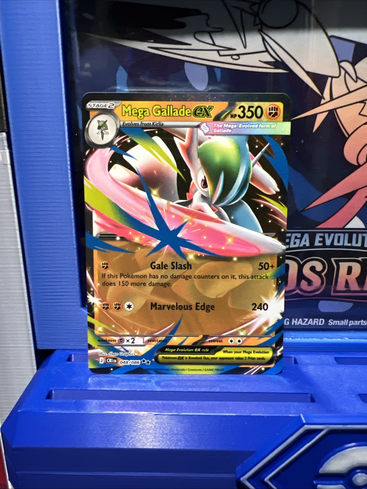 Mega Gallade EX 048/086 Doppio Raro Caos Rising