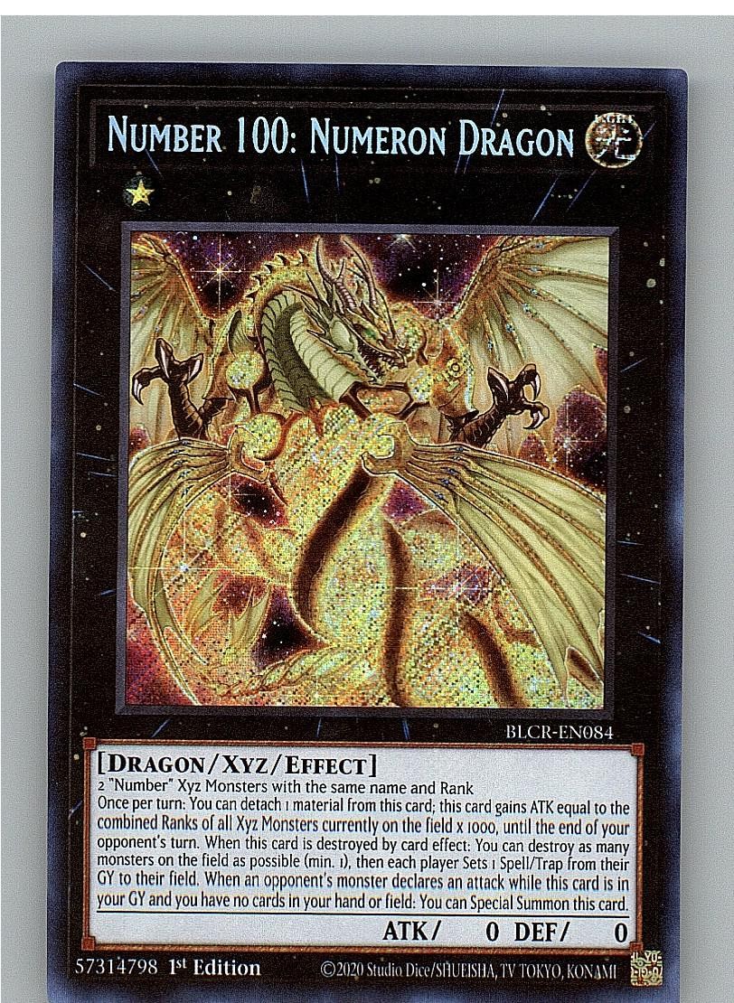 Numero 100: Drago Numeron BLCR-EN084 Yu-Gi-Oh 1° Edizione LP