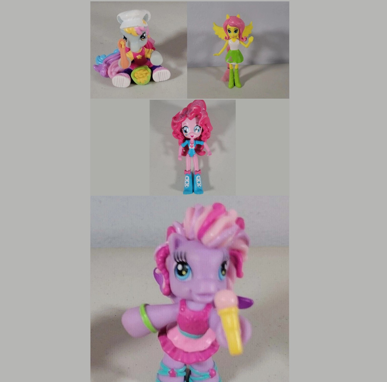 Lotto figurine My Little Pony - Rainbow Dash, Starsong, Fluttershy Doll & Pinkie Pie