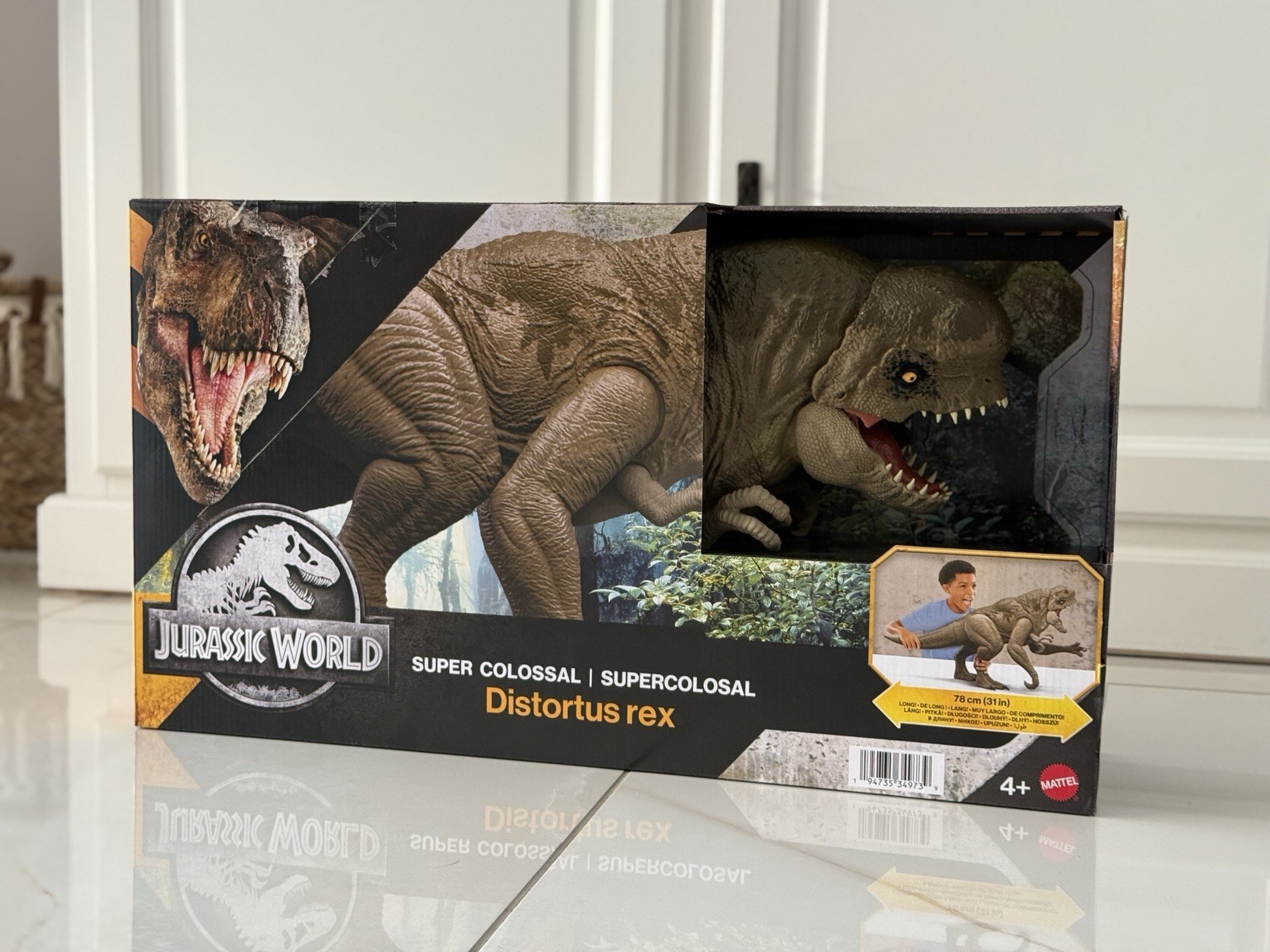 JURASSIC WORLD Super Colossal Distortus Rex XXL Dinosaurier Figur MINT Sealed