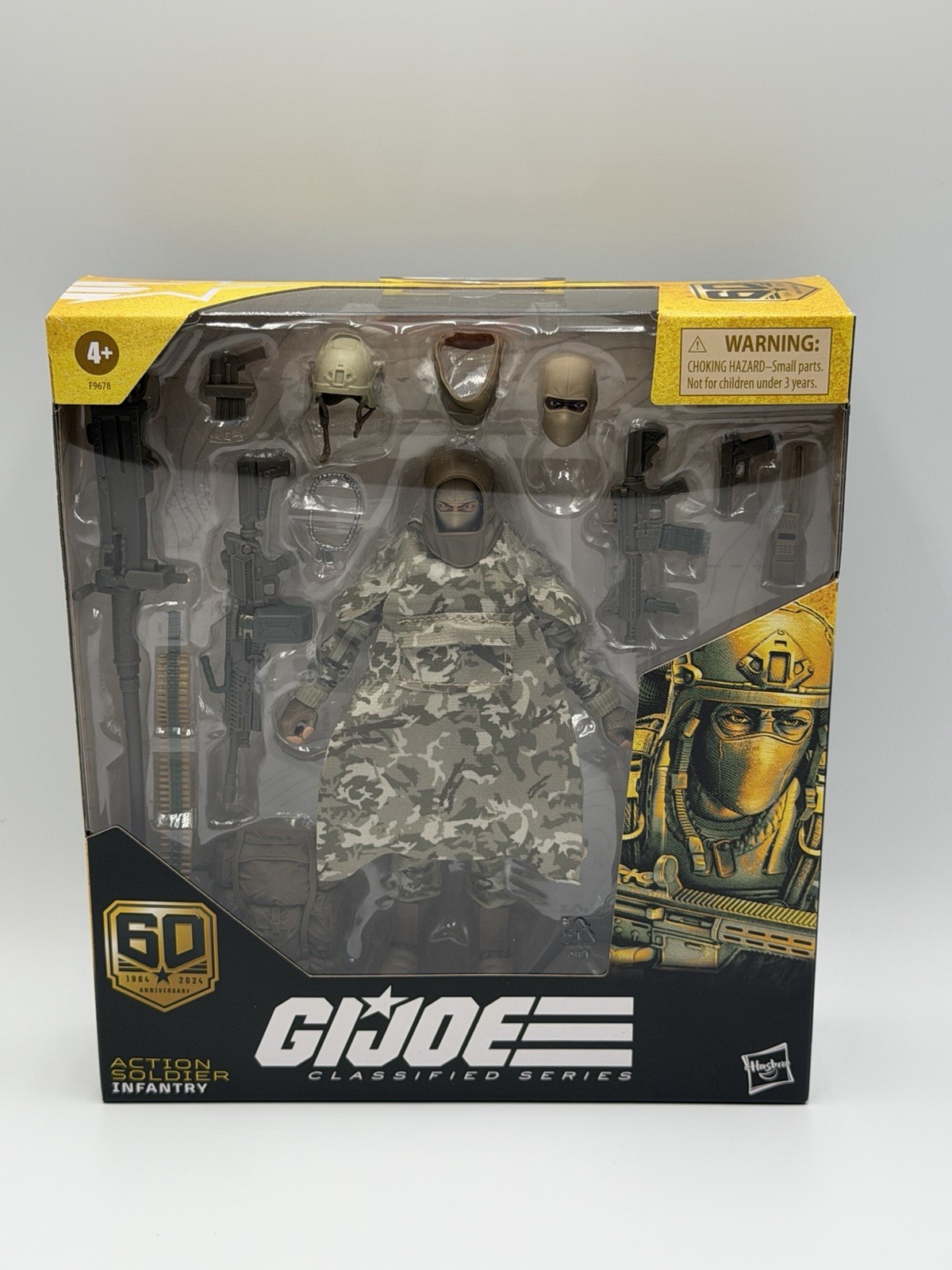 Modellino soldatino fanteria GI Joe serie classificata 60° anniversario