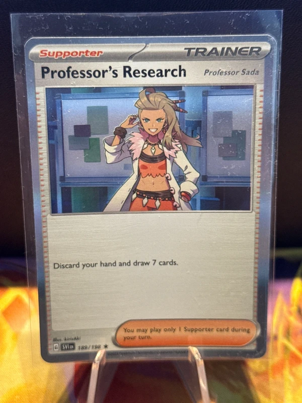 Professors research 189/198 holo rare Scarlet en violet