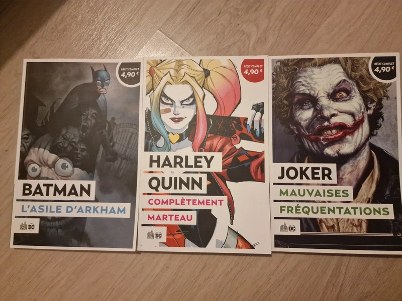 Lot 3 DC comics Joker, Batman, Harley Quinn
