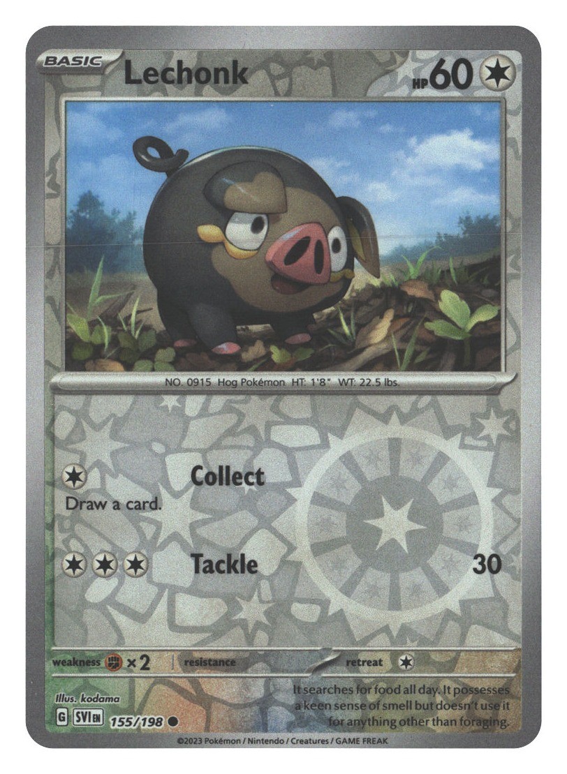 Lechonk Reverse Holofoil SVI 155/198 NM