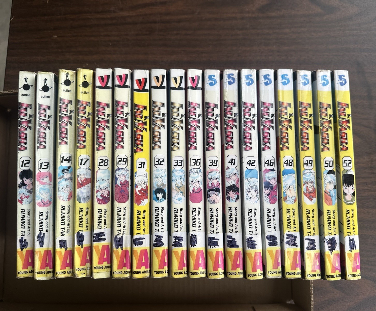 InuYasha lotto x18 Rumiko Takahashi manga vols 12-14 17 28 29 31-42 46 ex biblioteca