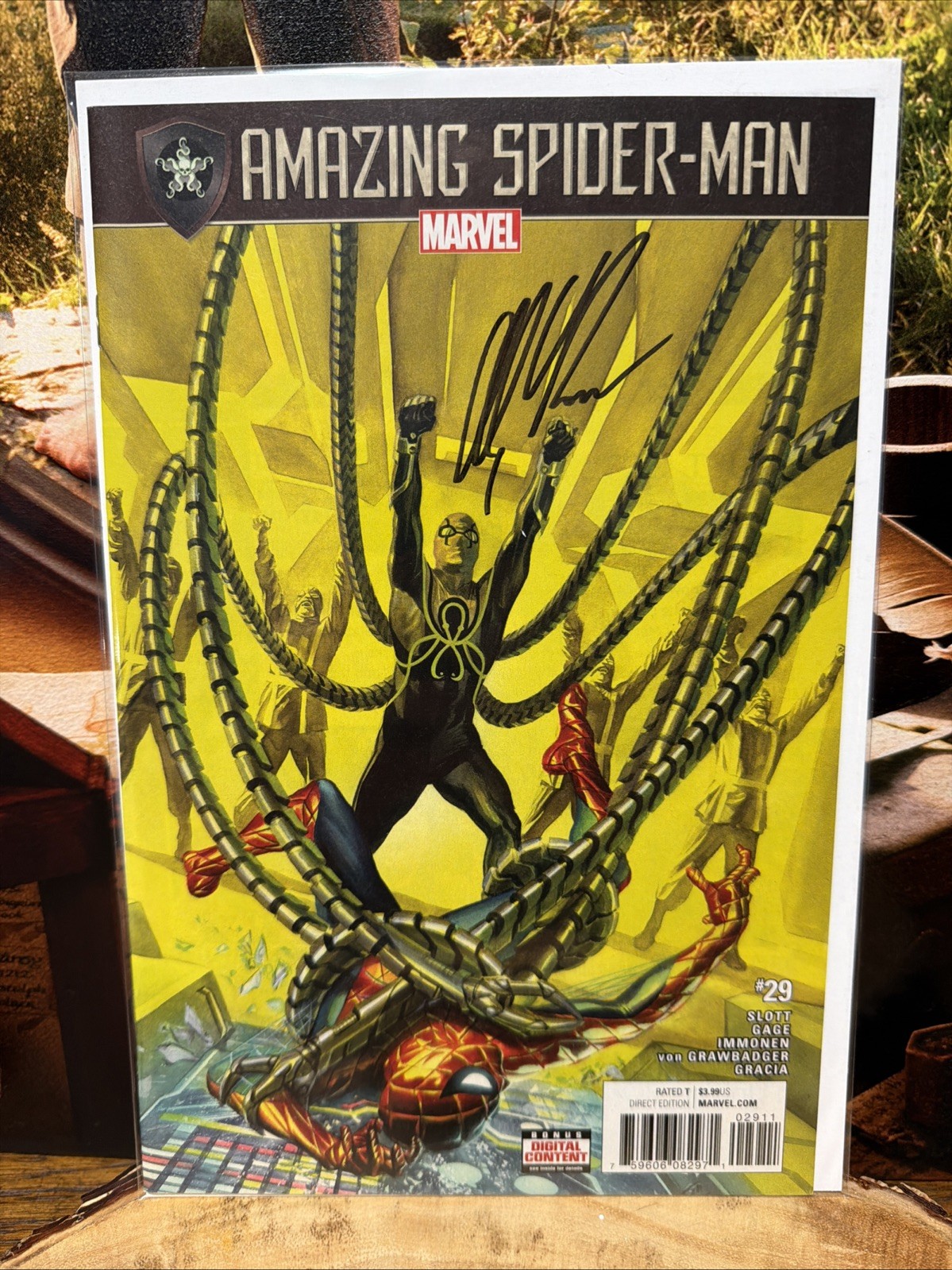 AMAZING SPIDER MAN #29 (Marvel Comics 2017) -- Copertina Alex Ross -- Nuovo con scatola - Firmato