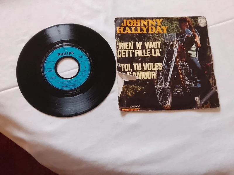disque 45t johnny halliday