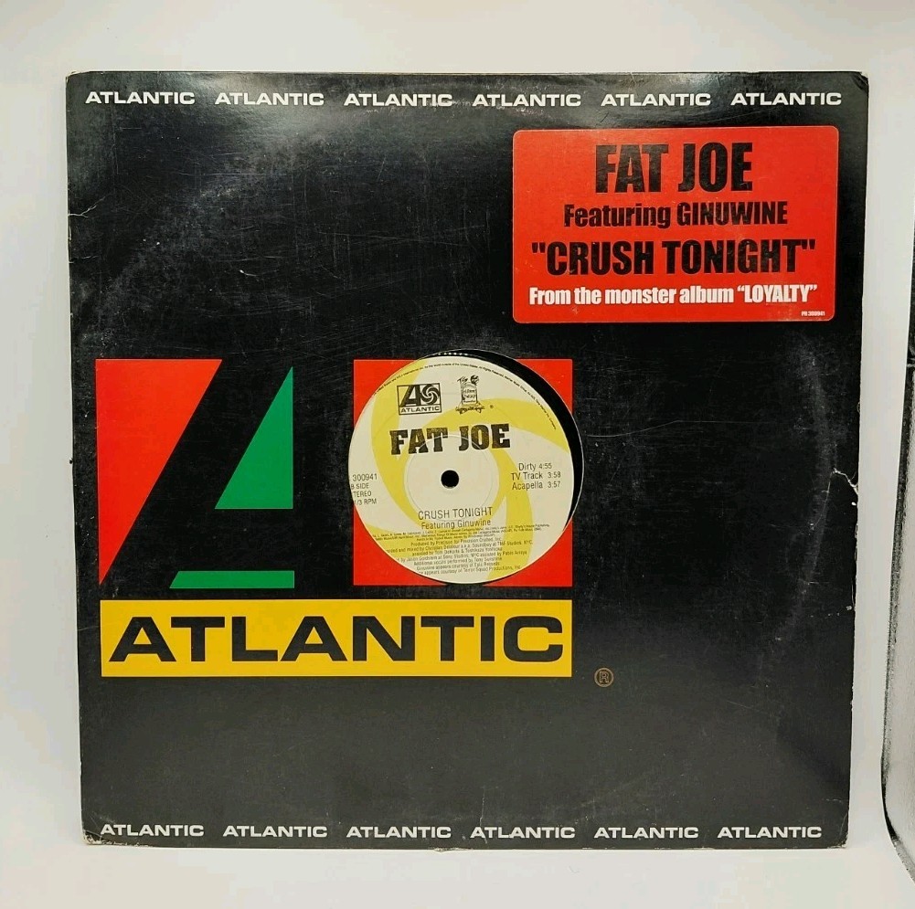 Fat Joe "Crush Tonight" 12" Vinyl Record single, (2002), feat: Ginuwine