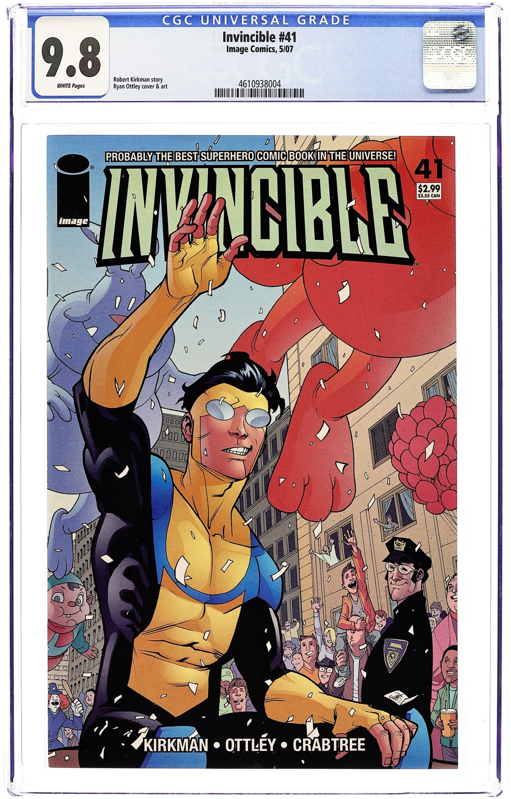 Invincible #41 CGC 9.8 2007 4610938004