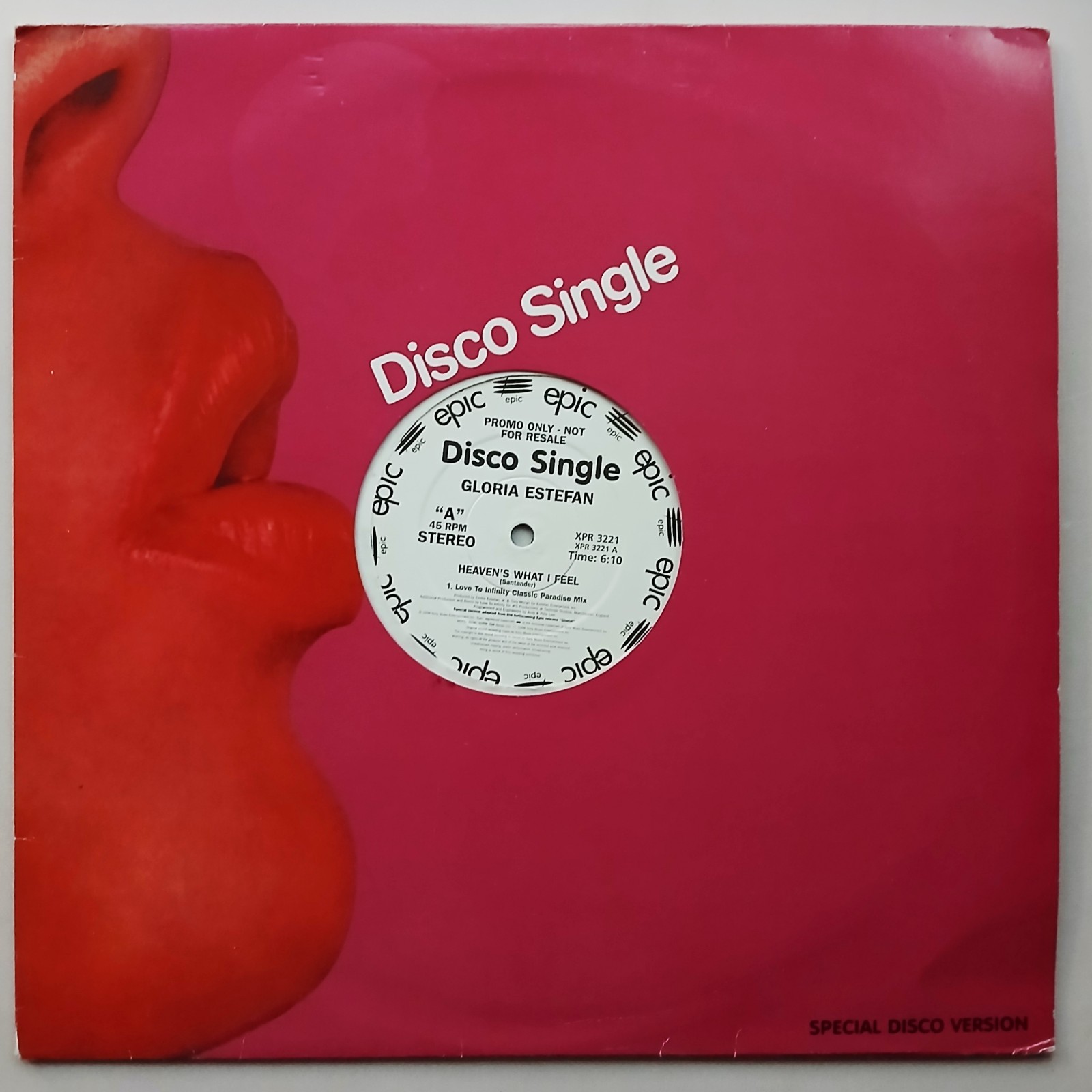Vinyl Record - Gloria Estefan ‎– Heaven's What I Feel - 12" Promo UK 1998