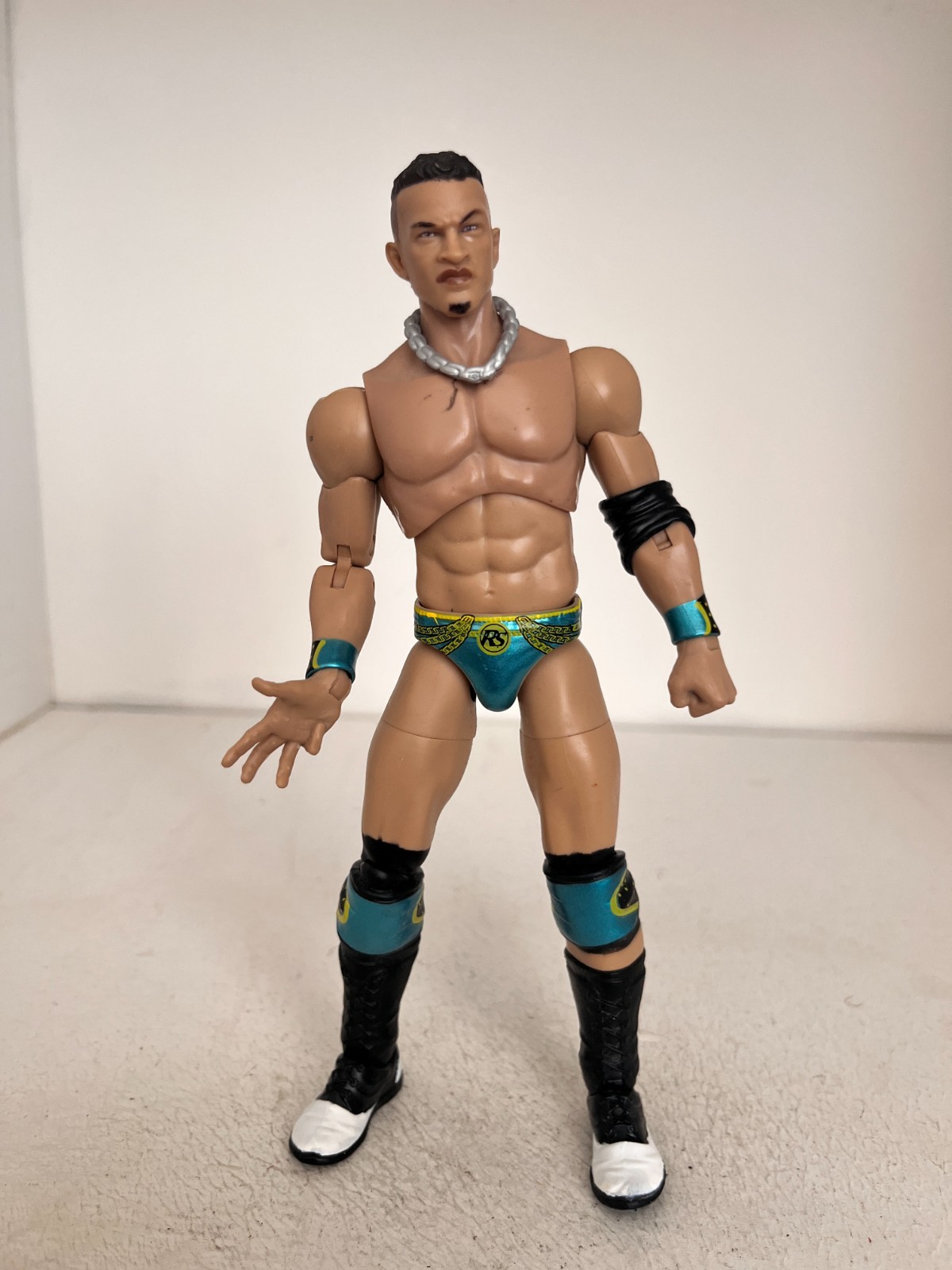 Aew Ricky Starks Saints senza Rivali Serie 9 Wrestling Toy Figura Jazwares