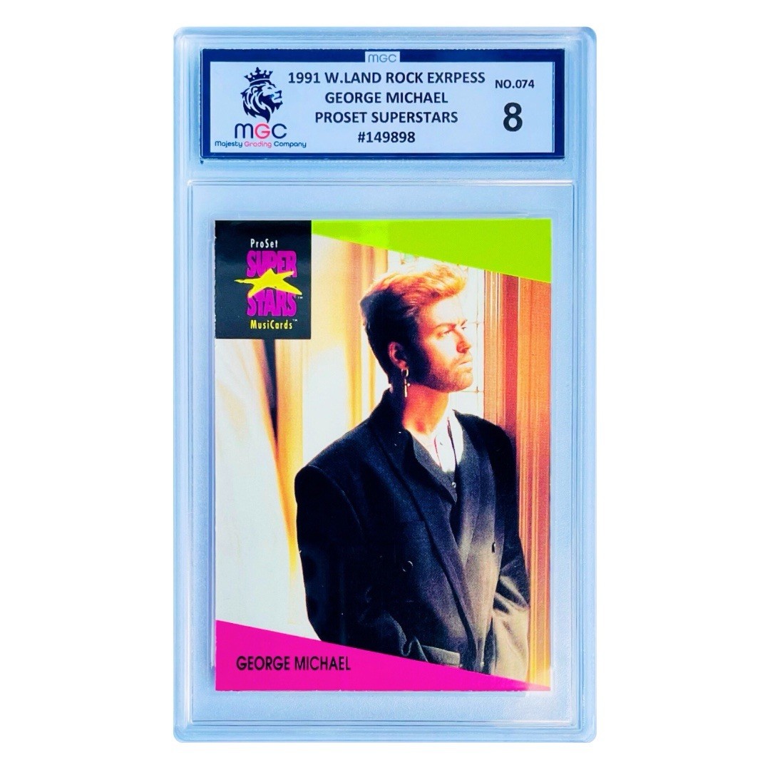 Pro Set 1991 ProSet SuperStars MusiCards #074 George Michael MGC 8