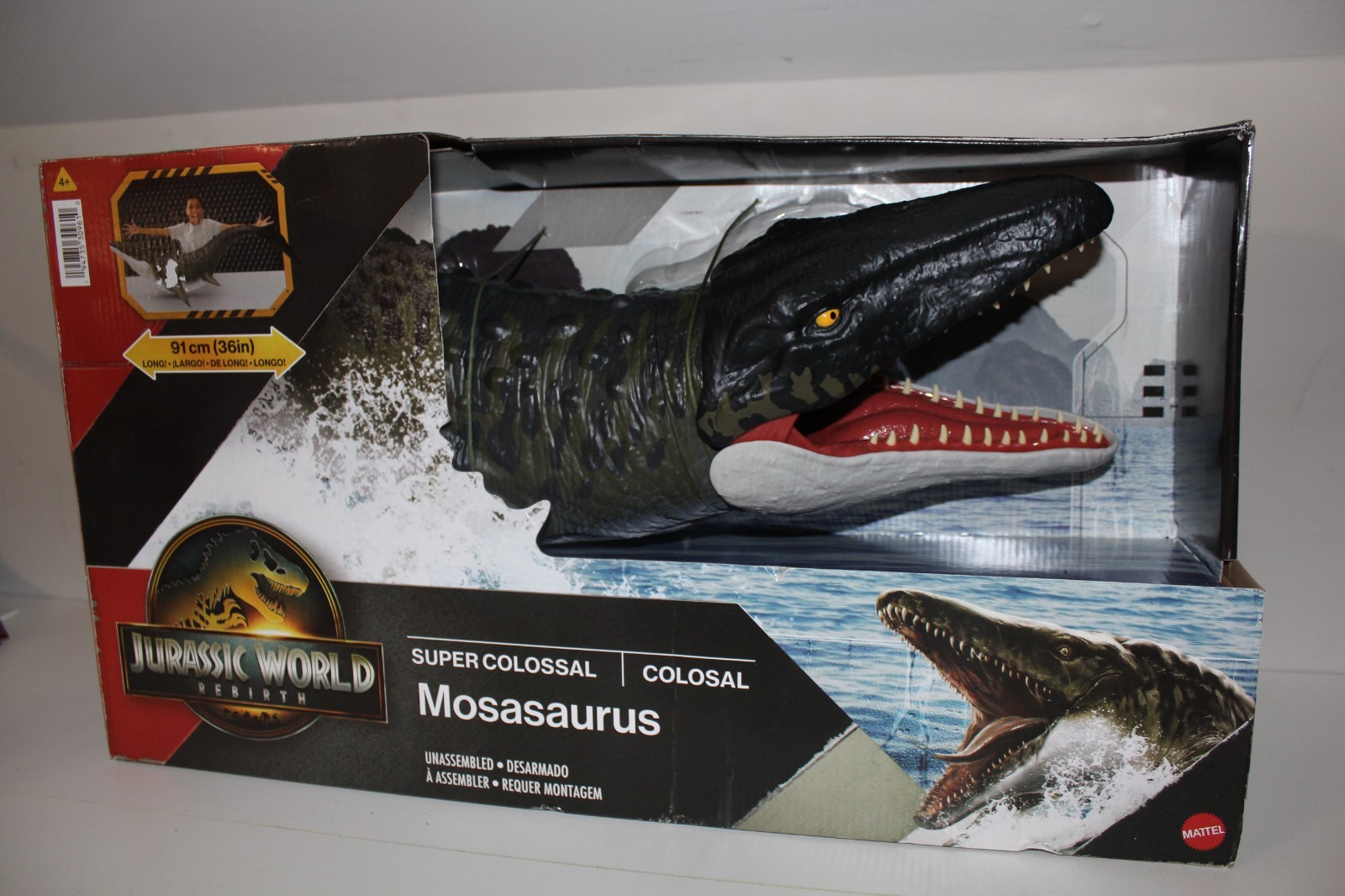 Jurassic World Rebirth Super Colossal Mosasaurus Action Figure Dinosaur Toy NEW