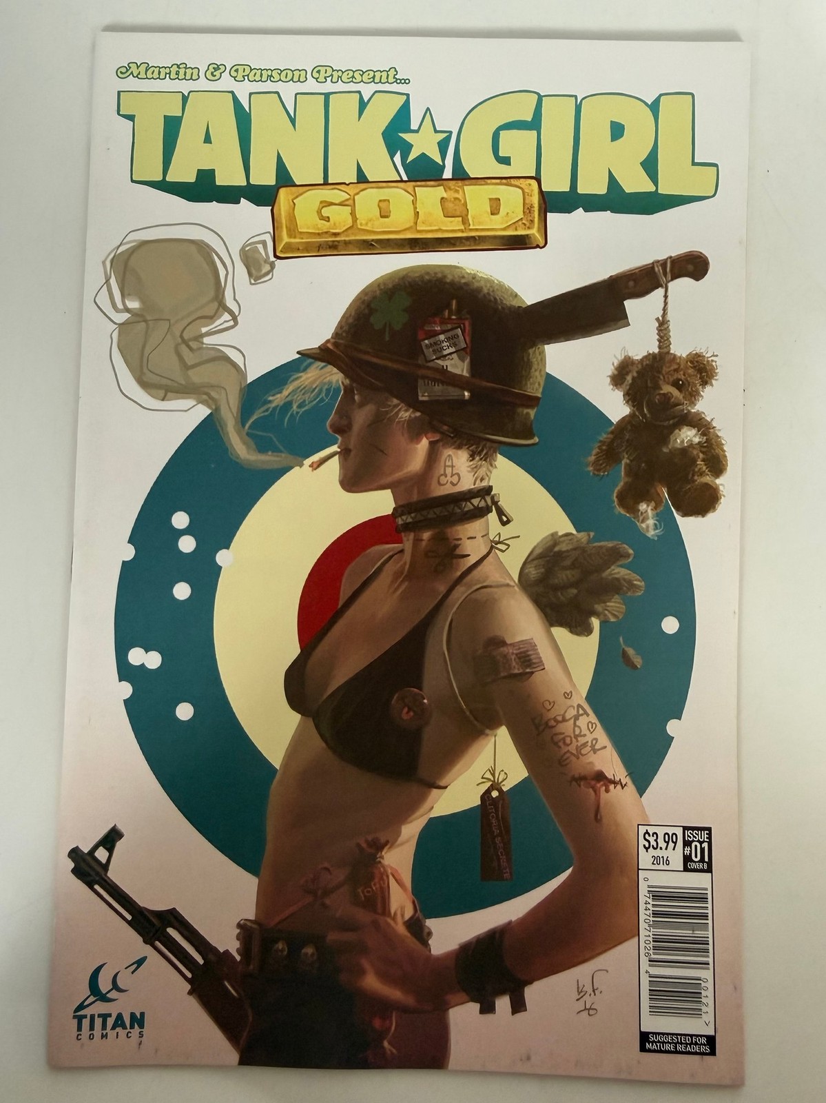 Tank Girl Gold #1 Cover B by Alan Martin and Brett Parson Titan Comics 2016 1B