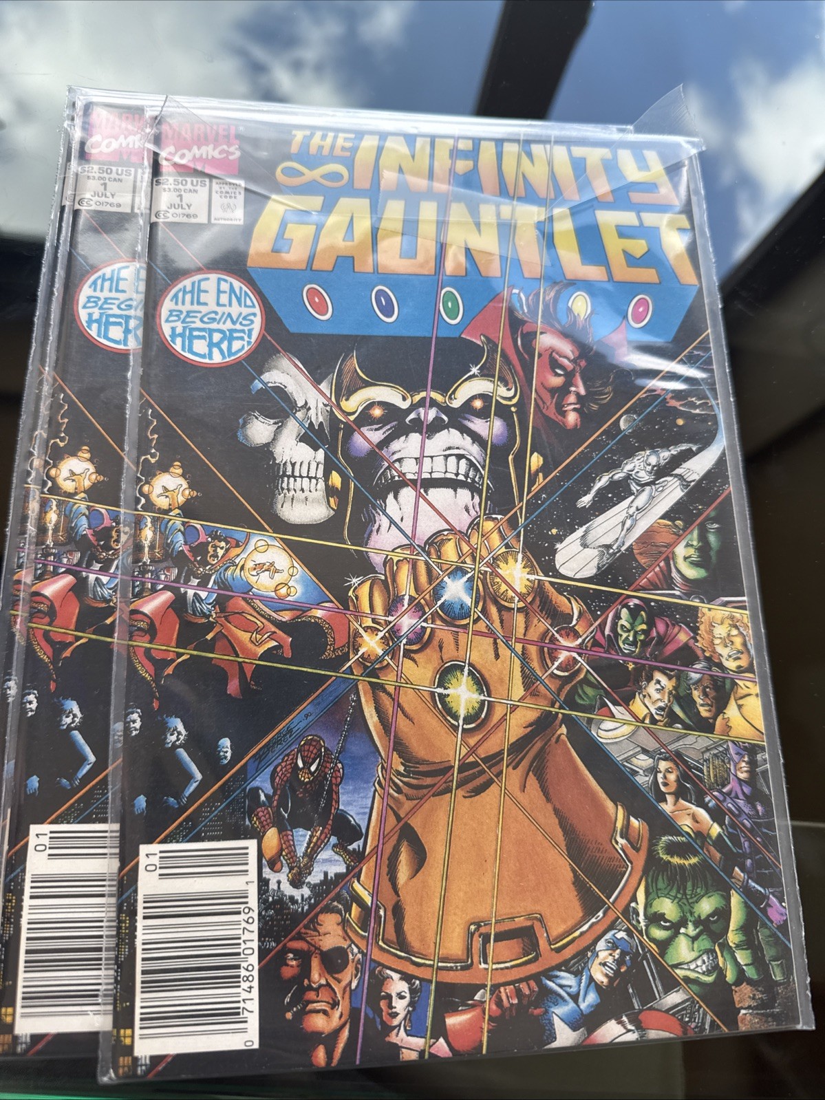The Infinity Gauntlet #1 variante da edicola (Marvel Comics luglio 1991)