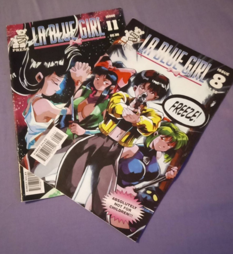 La Blue Girl fumetto numero 8 e 11 manga raro 1997 vintage