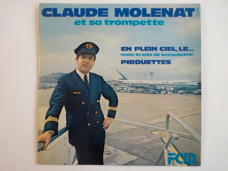 Claude Molenat : En Plein Ciel (photo Avec Le Concorde) ▶ EP Vinyle (avec Pochette Plastifiée)