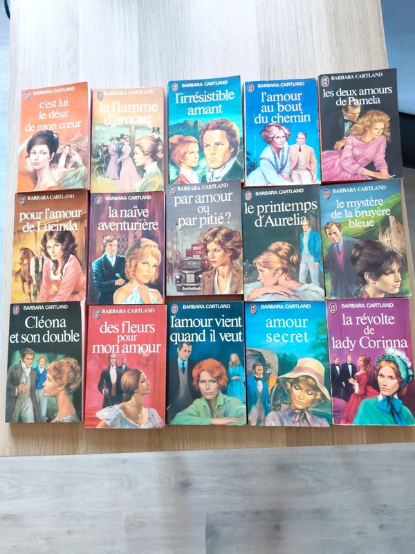 Lots de 15 Barbara Cartland