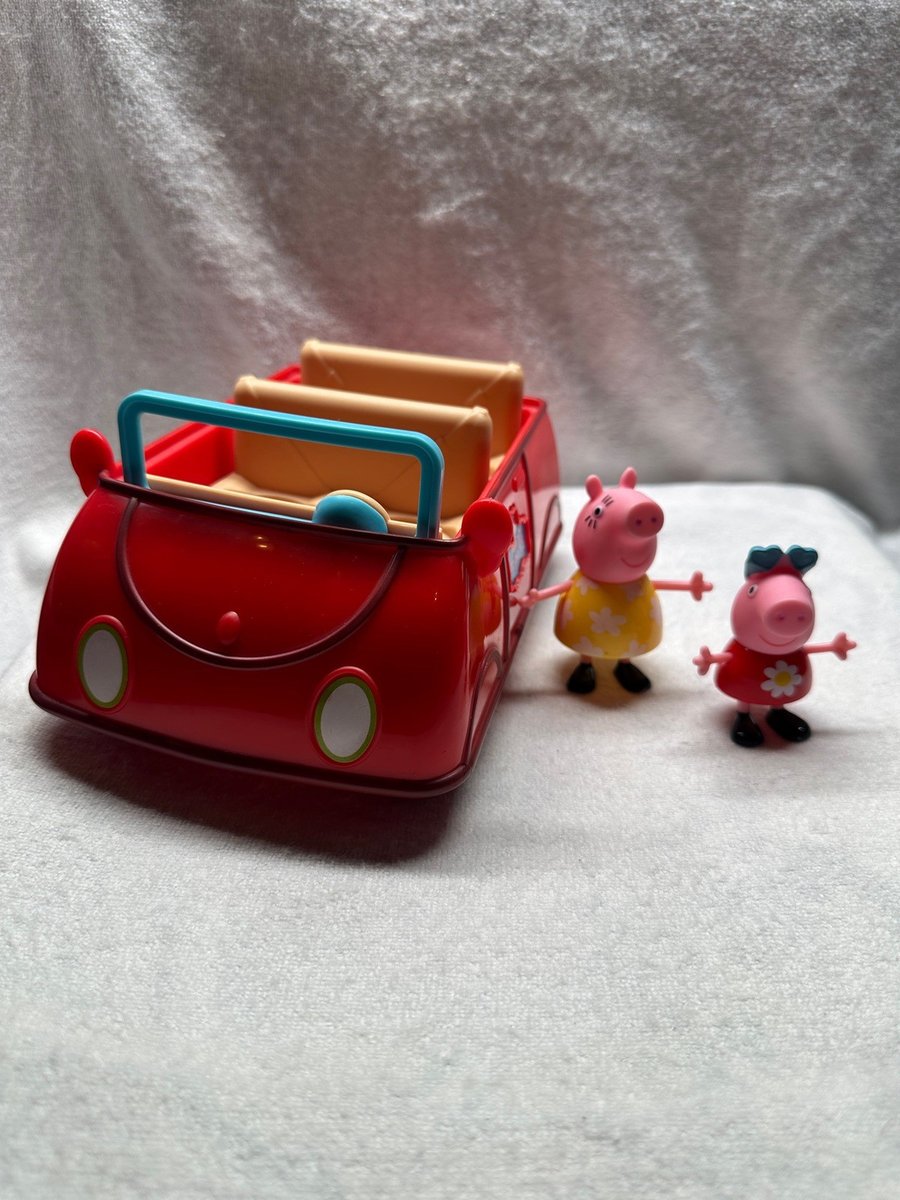 Peppa Pig E Mamma Road Trip Auto Rossa Funzionante Usato Buone Condizioni