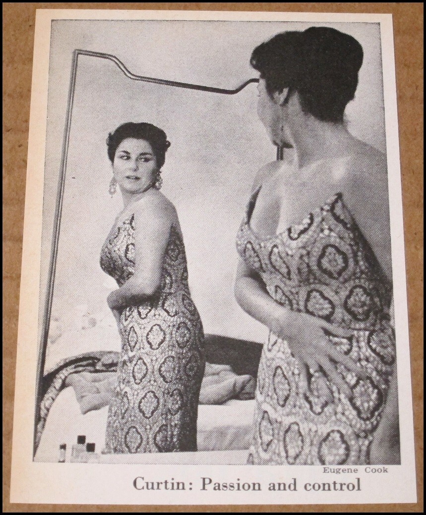 1971 Phyllis Curtin Newsweek foto ritaglio 3"x4,25" soprano cantante d'opera vintage