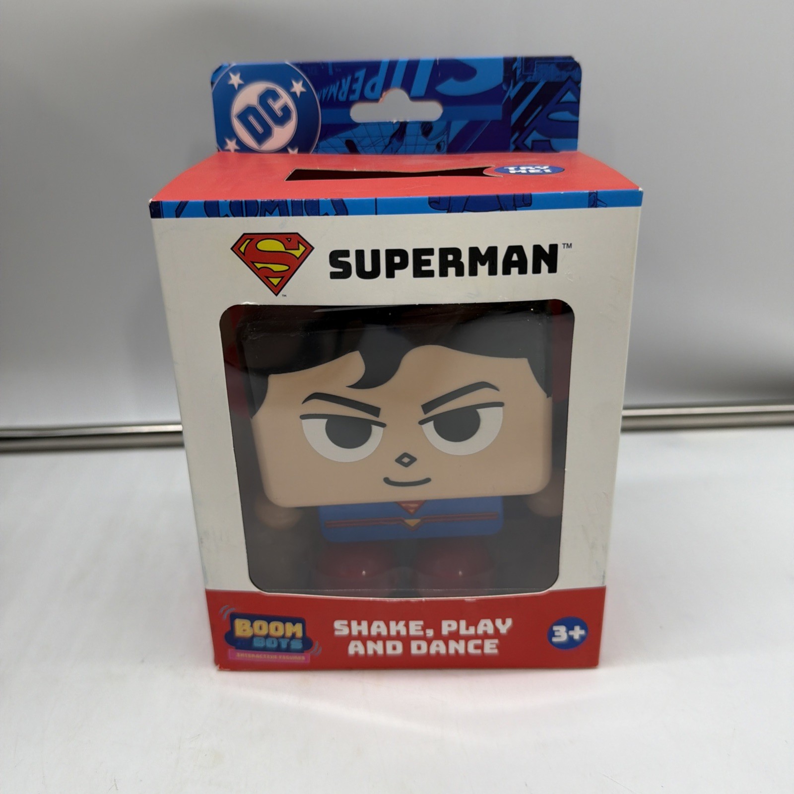Boom Bots DC Superman Interactive Figure Shake Dance Play New!!