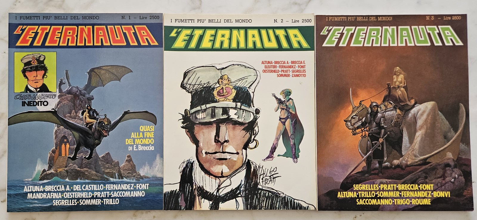 c6) L'ETERNAUTA 1-2-3 - ed. Comic Art 1982 - ottimo/edicola