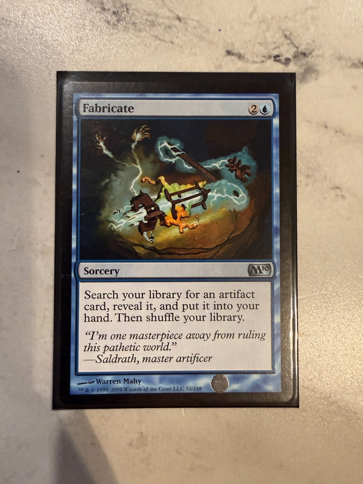 MTG Fabricate Magic 2010 M10 #52 carta magica quasi nuova