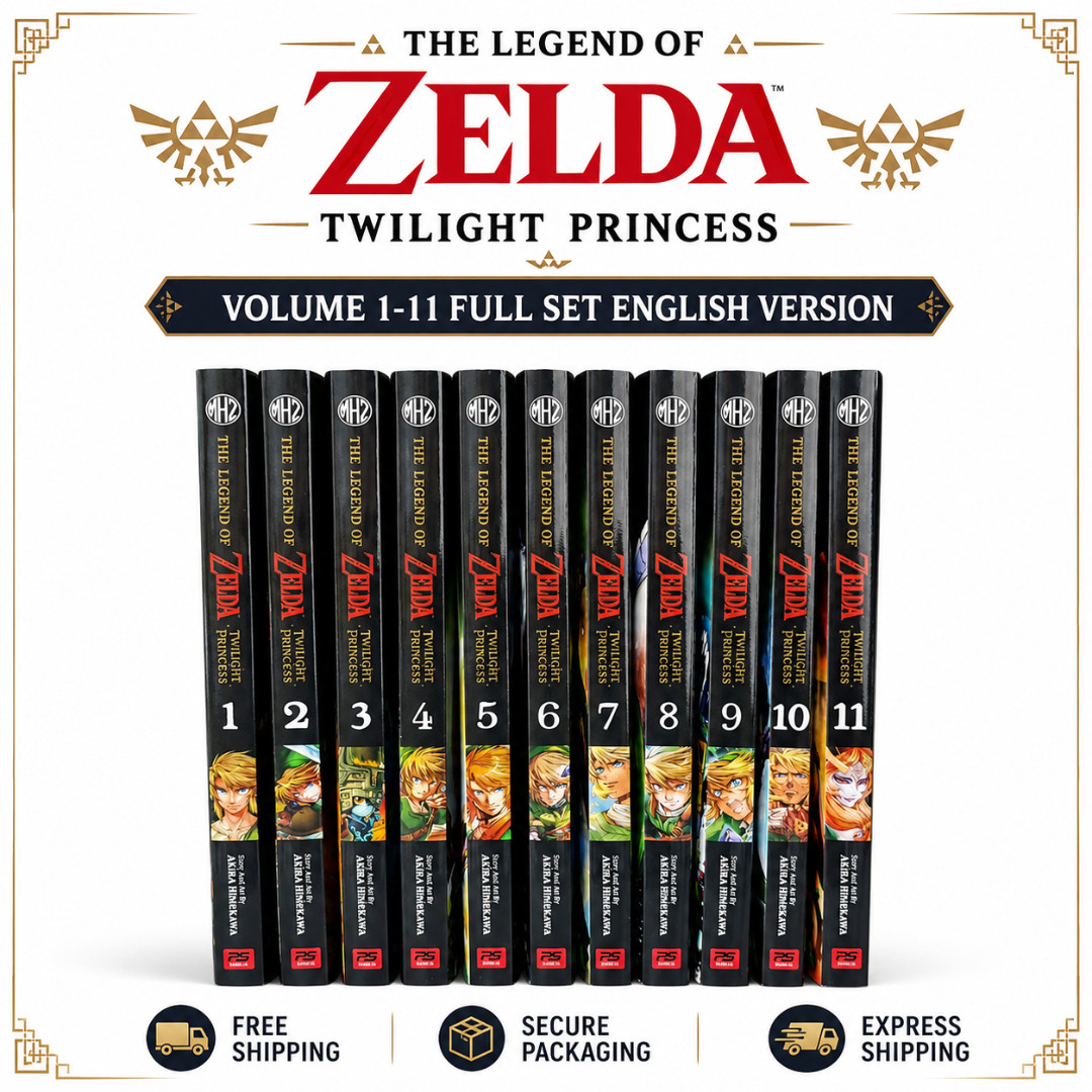 The Legend of Zelda: Twilight Princess Manga Vol 1-11 Inglese Comic Lot DHL