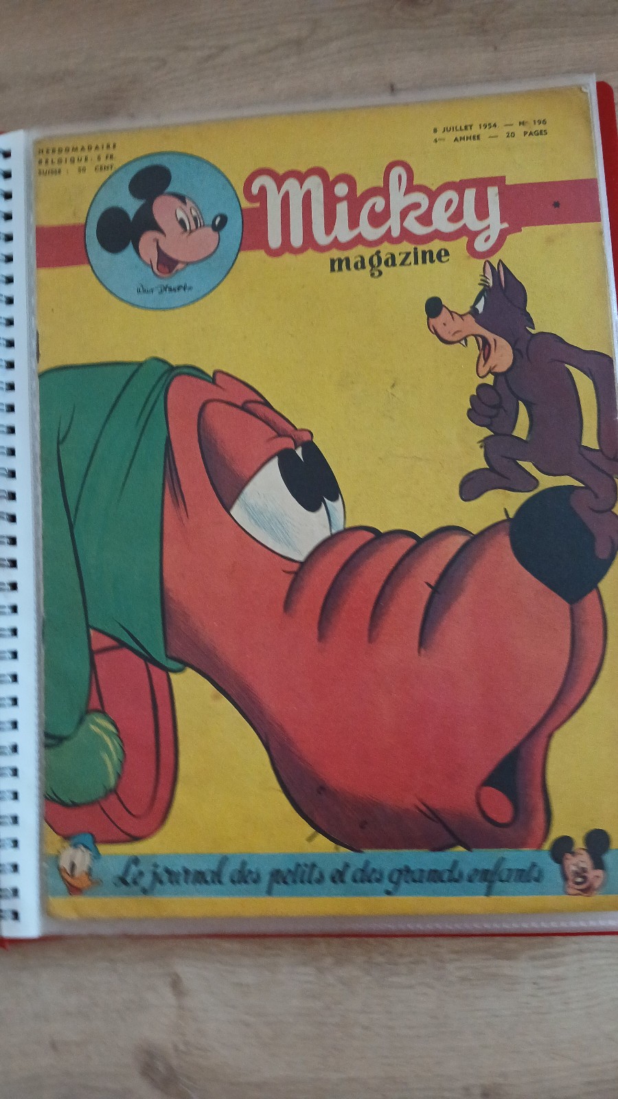 Mickey magazine n°196. Édition Belge.