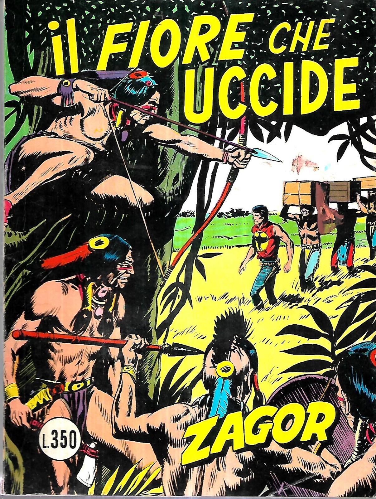 Zagor serie rossa 71 (apr 1976, Lire 350): Fiore che Uccide: ottimo +/pari nuovo