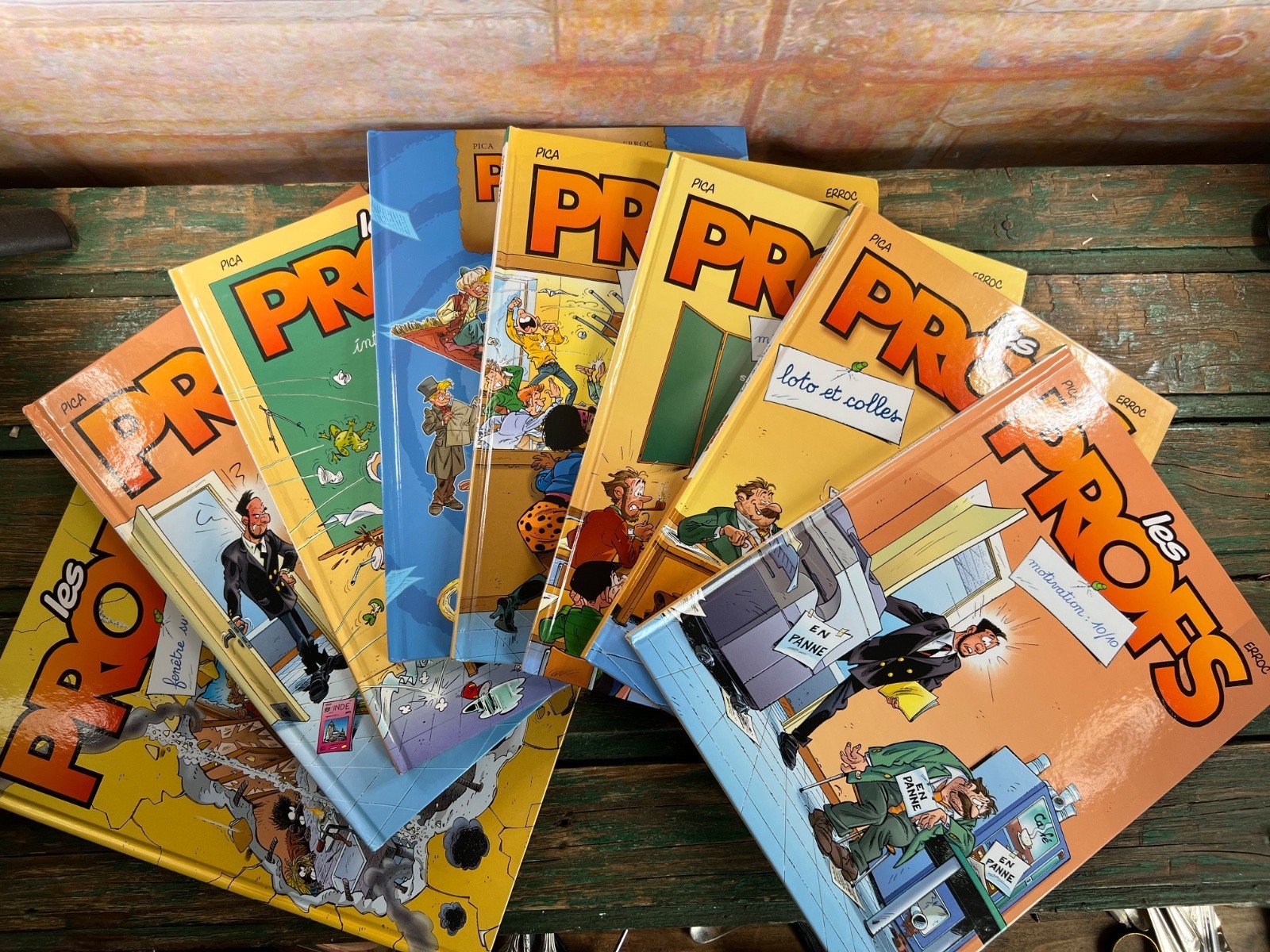Lotto 8 fumetti LES PROFS Pica Erroc Bamboo Umorismo Fumetto Cartoni TBE