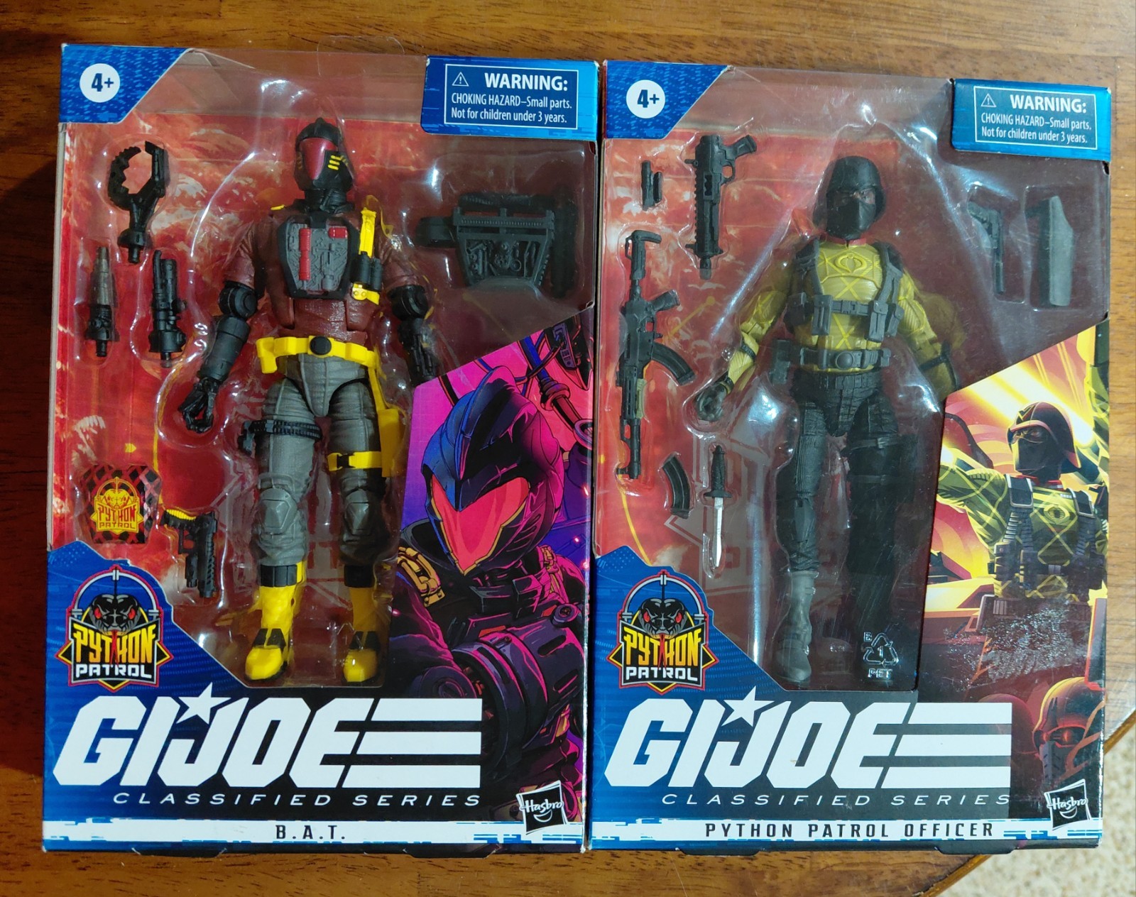 G.I. Lotto Joe Classified 41 Python Patrol BAT & 56 Python Patrol Officer sigillato