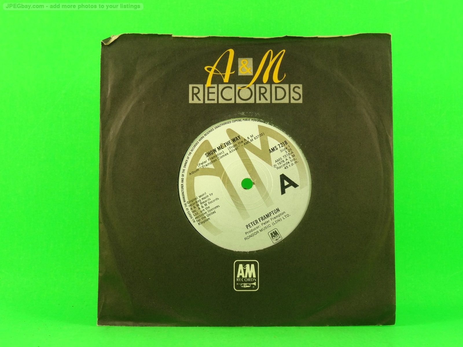 FRAMPTON,PETER SHOW ME THE WAY  (137) 7" A&M