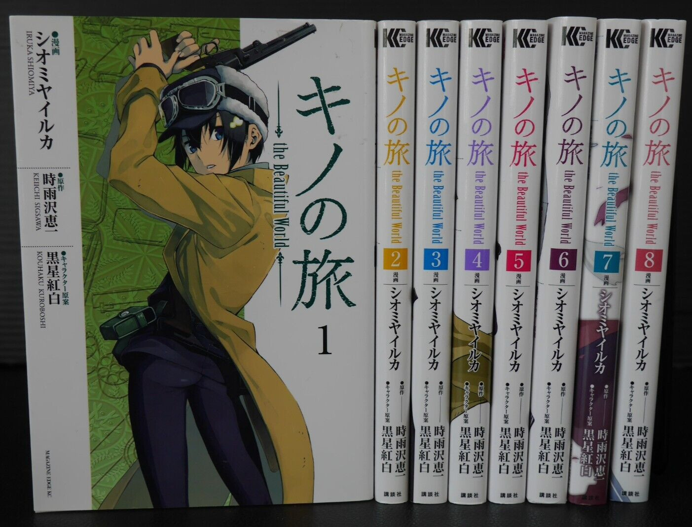 Lotto manga Kino's Journey: the Beautiful World vol.1-8 di Iruka Shinomiya - GIAPPONE
