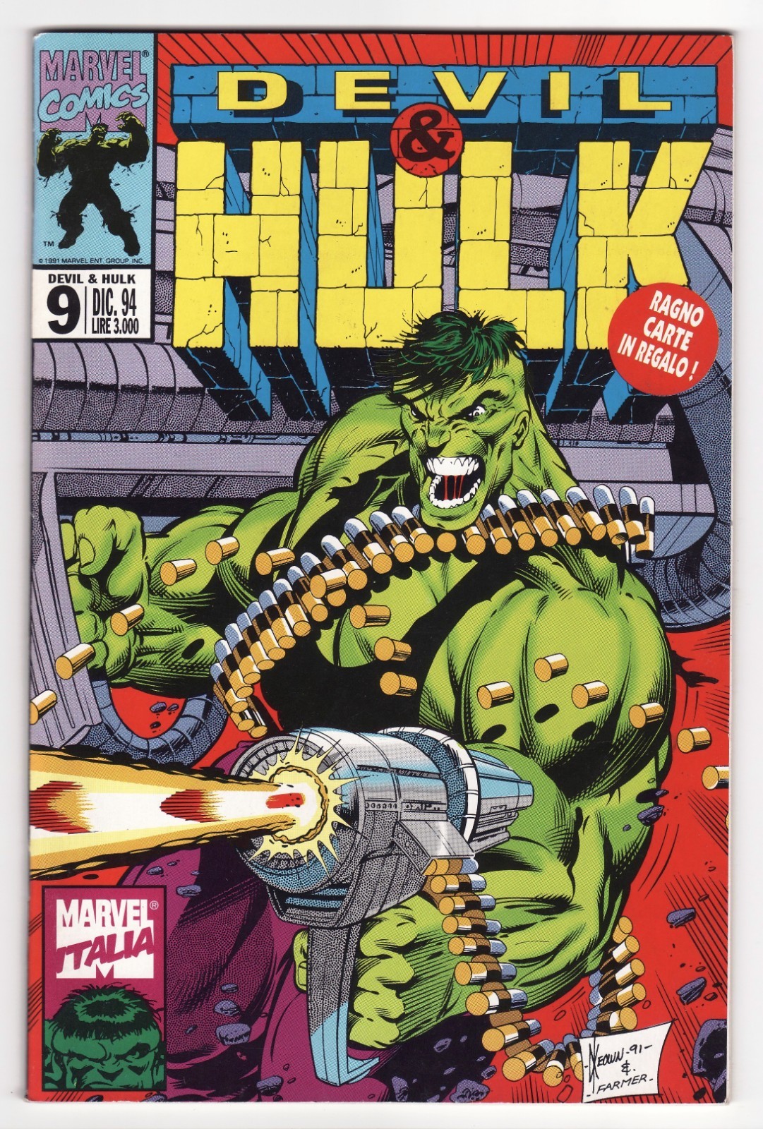 DEVIL & HULK - N. 9 - Marvel Italia - 1994 !!
