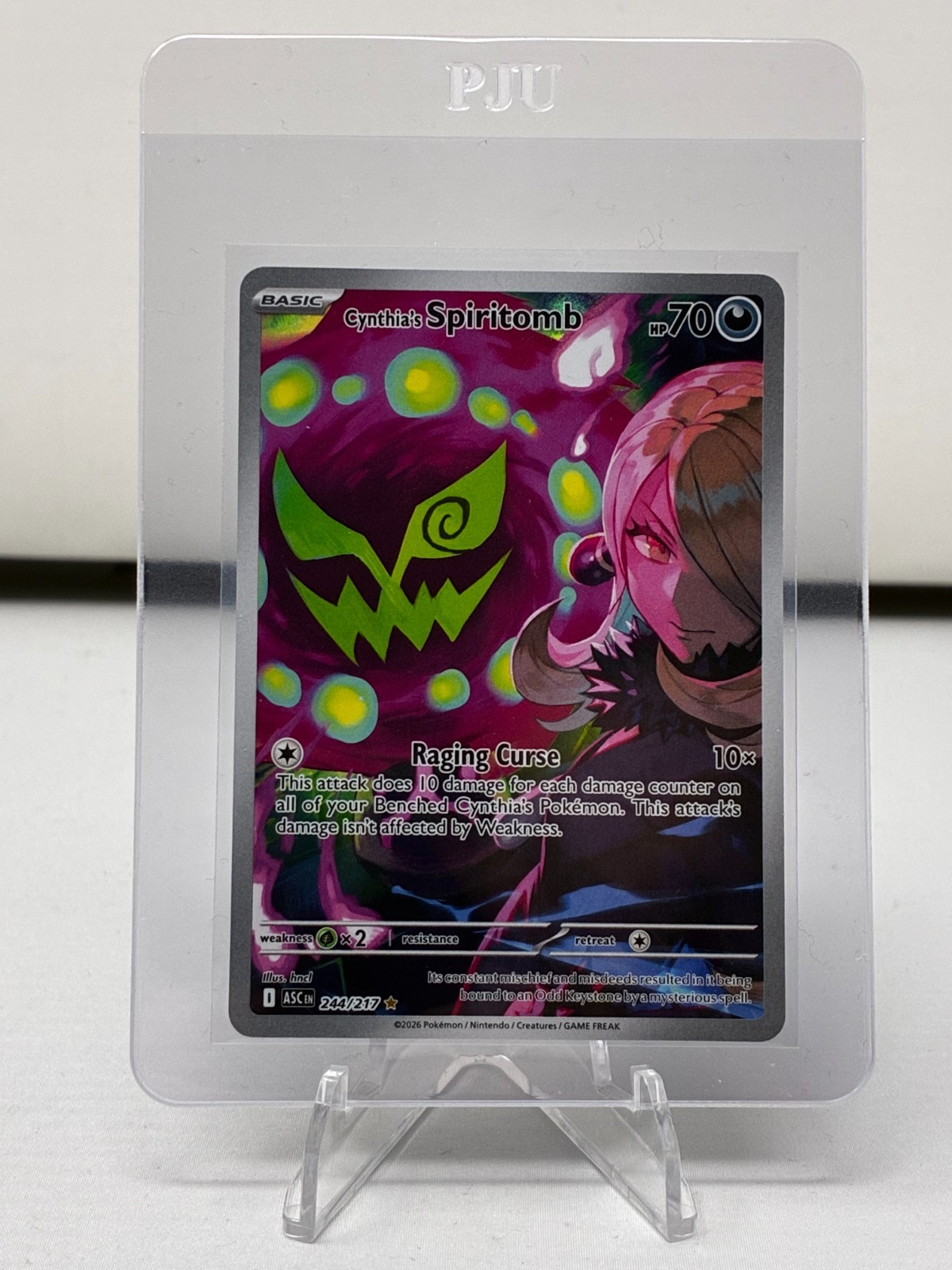 Spiritomb di Cynthia - 244/217 - Eroi Ascesi - Illustrazione Rara - Carta Pokemon - NM