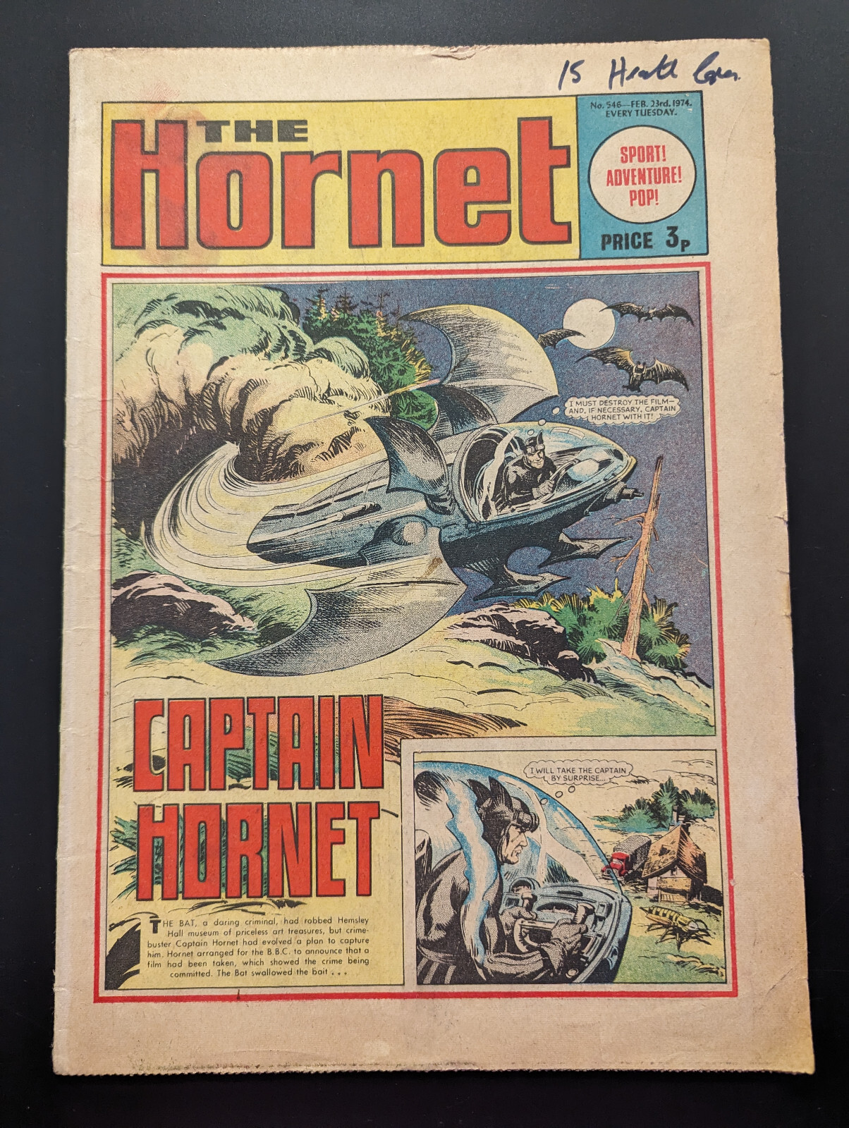 The Hornet Comic No 546 February 23rd 1974 