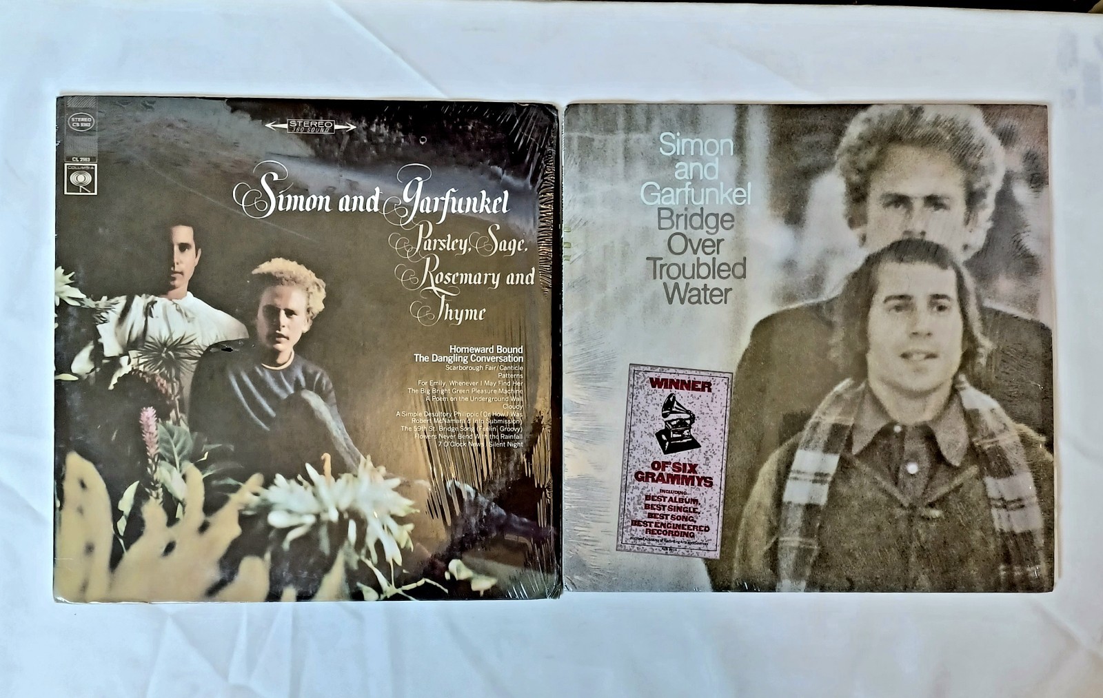 Simon & Garfunkel Parsley Sage Rosemary Thyme Bridge Troubled Water 2 LP Lot