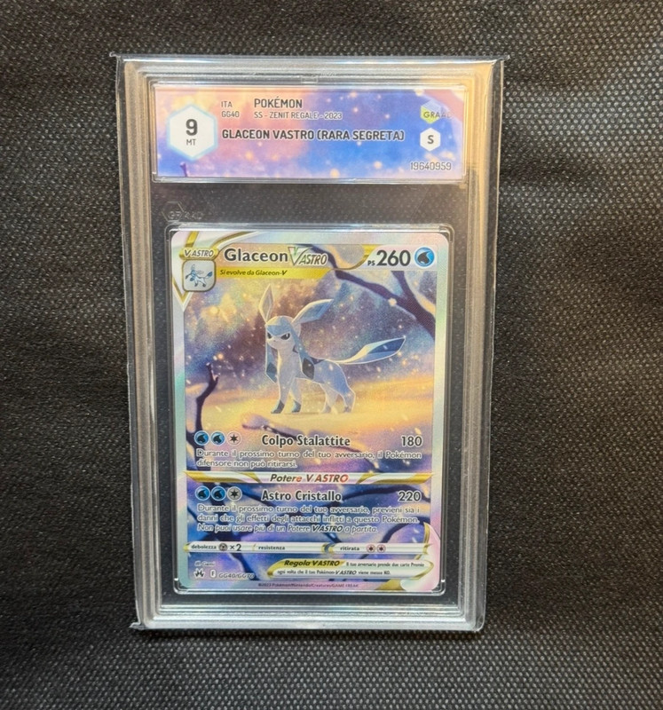 Pokémon Glaceon V Astro GG40 Ita Graad 9