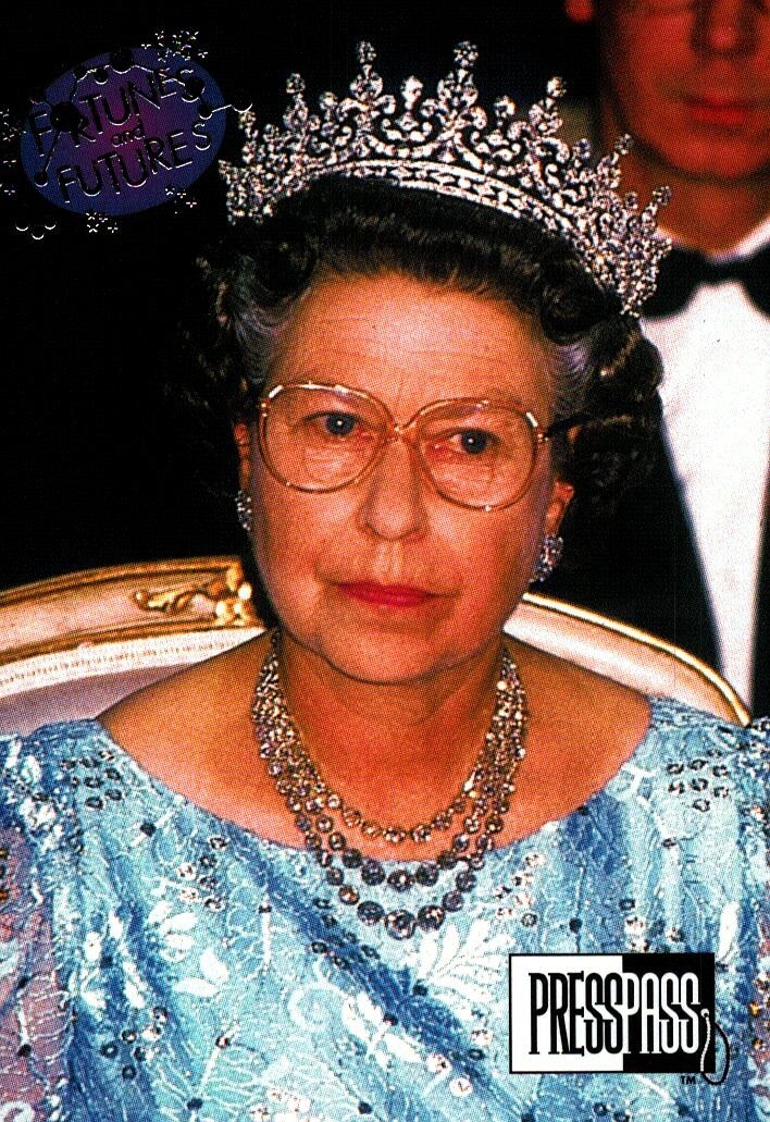 #106 What's In The Stars For Queen Elizabeth II, 1993 Royal Family Trading Card